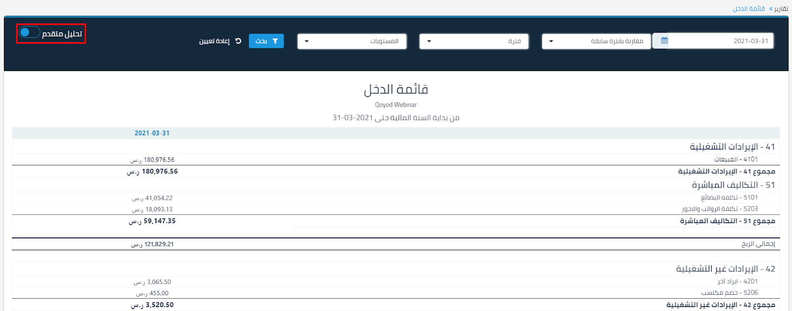 22 2 تحليل الحقول الإضافية - قيود