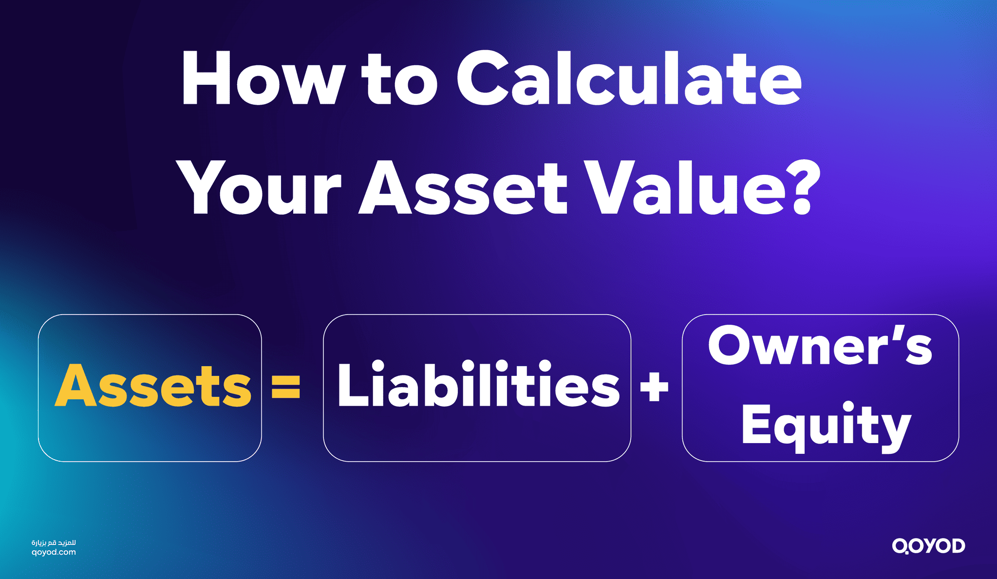 Assets Liabilities Owners Equity What are Assets and Their Types in Detail for Saudi Businesses? - Qoyod Assets = Liabilities + Owner's Equity