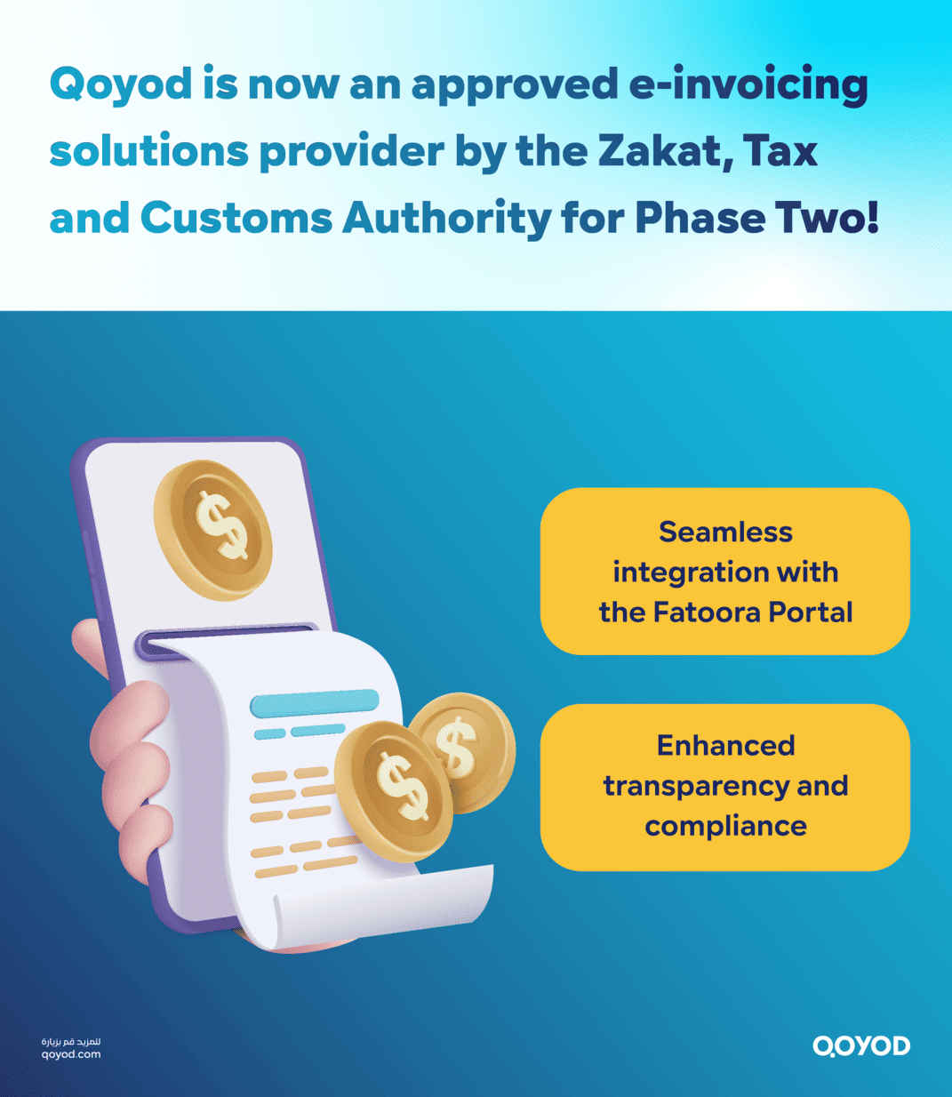 Qoyod is now an approved e invoicing Qoyod, the Electronic Invoices Provider, Approved by the Zakat, Tax and Customs Authority - Qoyod Qoyod is now an approved e-invoicing