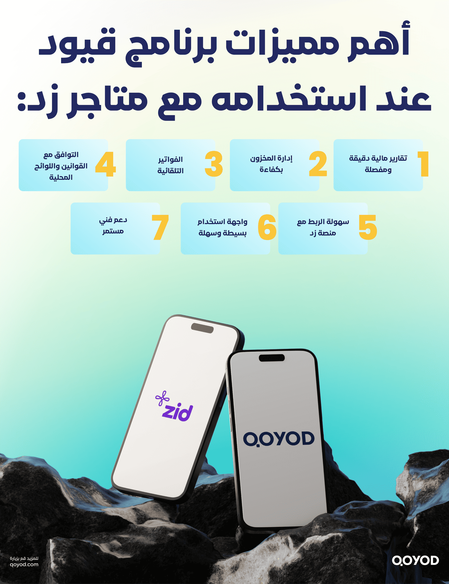 أهم مميزات برنامج قيود عند استخدامه مع متاجر زد