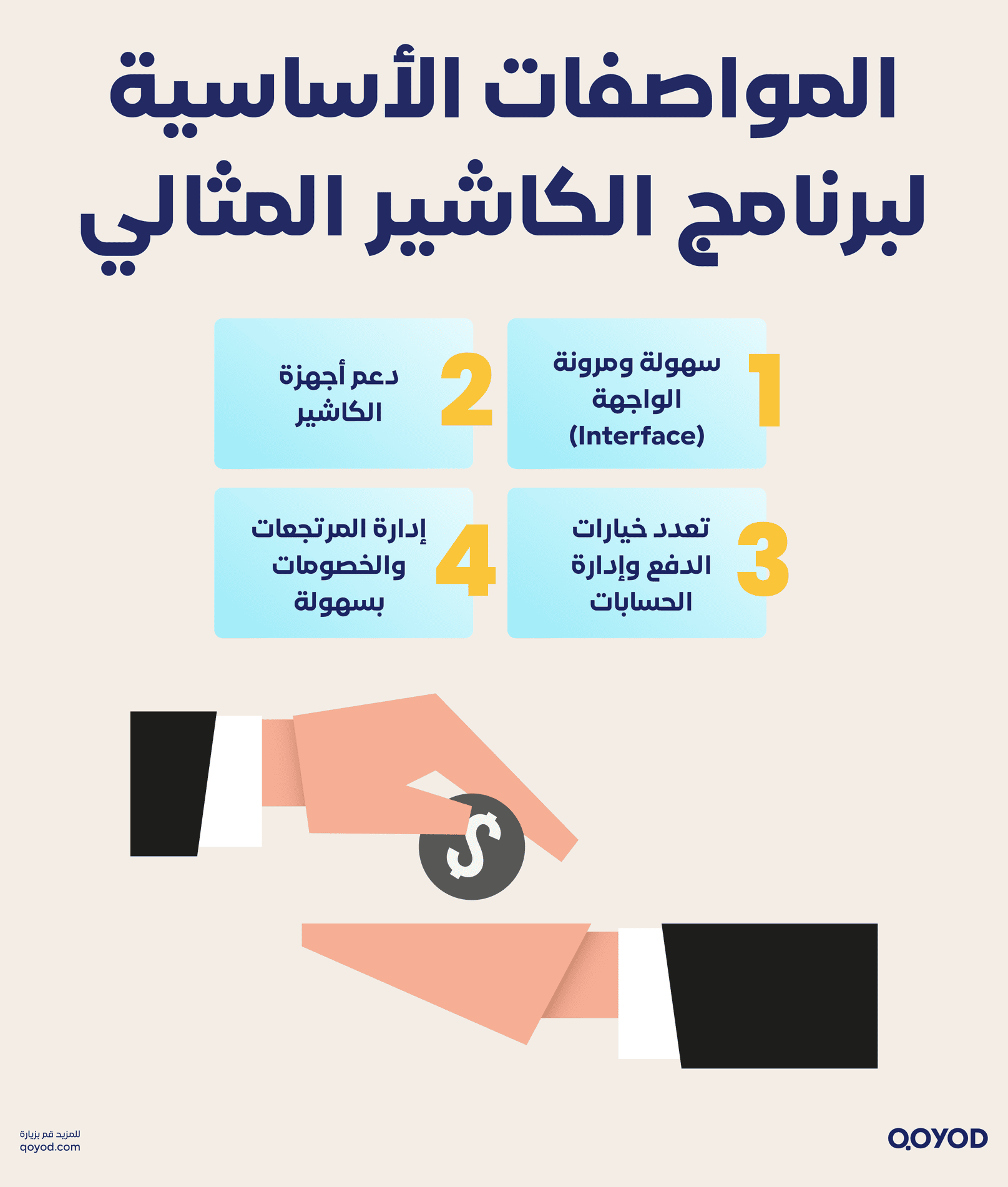 المواصفات الأساسية لبرنامج الكاشير المثالي