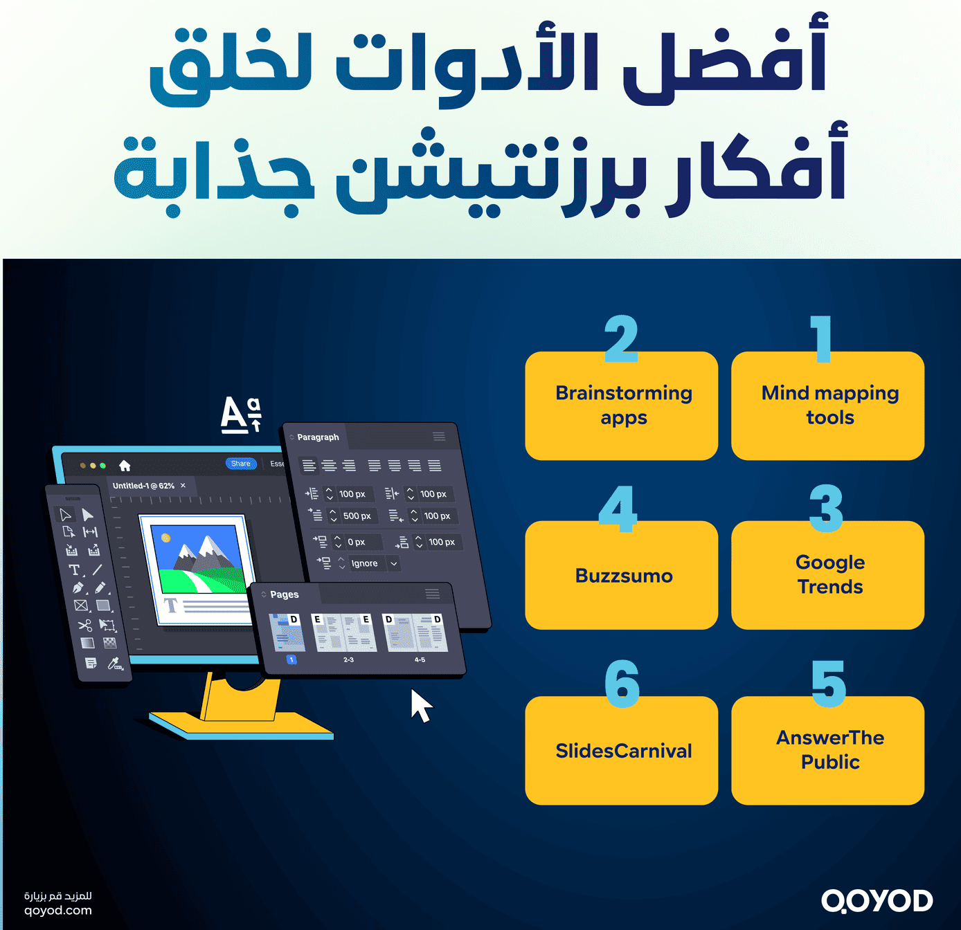 أفضل الأدوات لخلق أفكار برزنتيشن جذابة