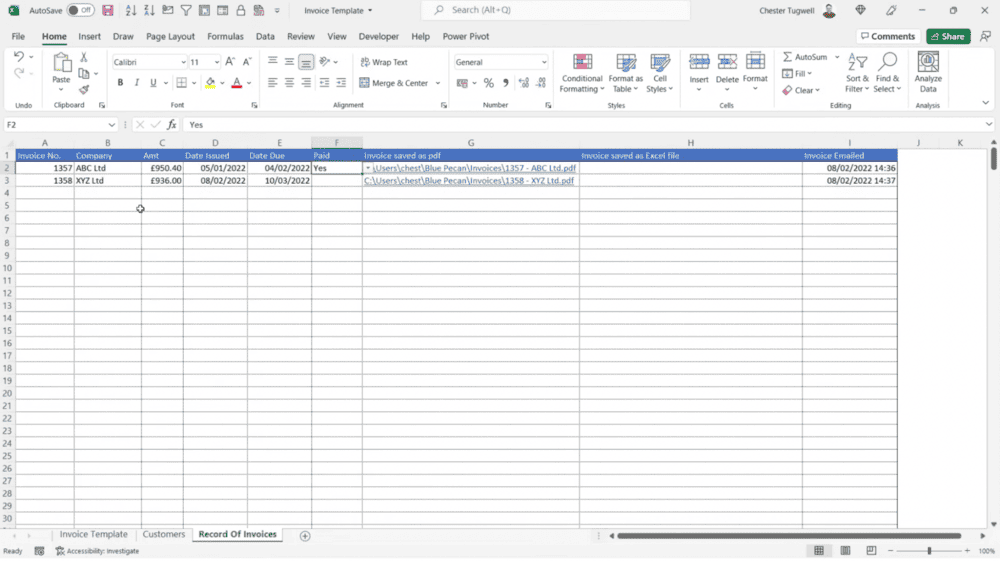 تصميم نموذج فاتورة مبيعات من الصفر في إكسل Excel