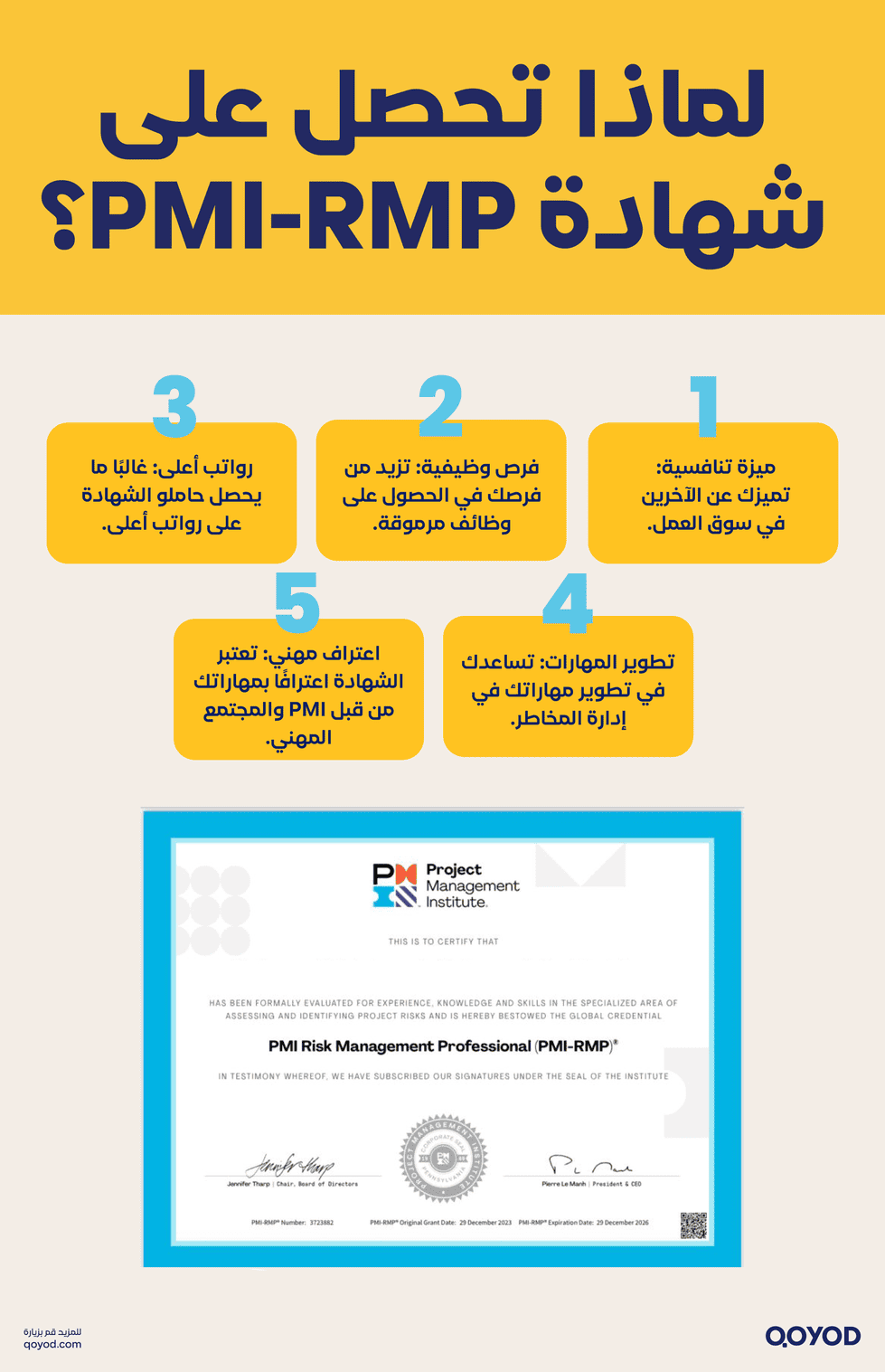 شهادة PMI RMP إدارة المخاطر في مشاريعك مع شهادة PMI-RMP معلومات يجب معرفتها - قيود شهادة PMI-RMP