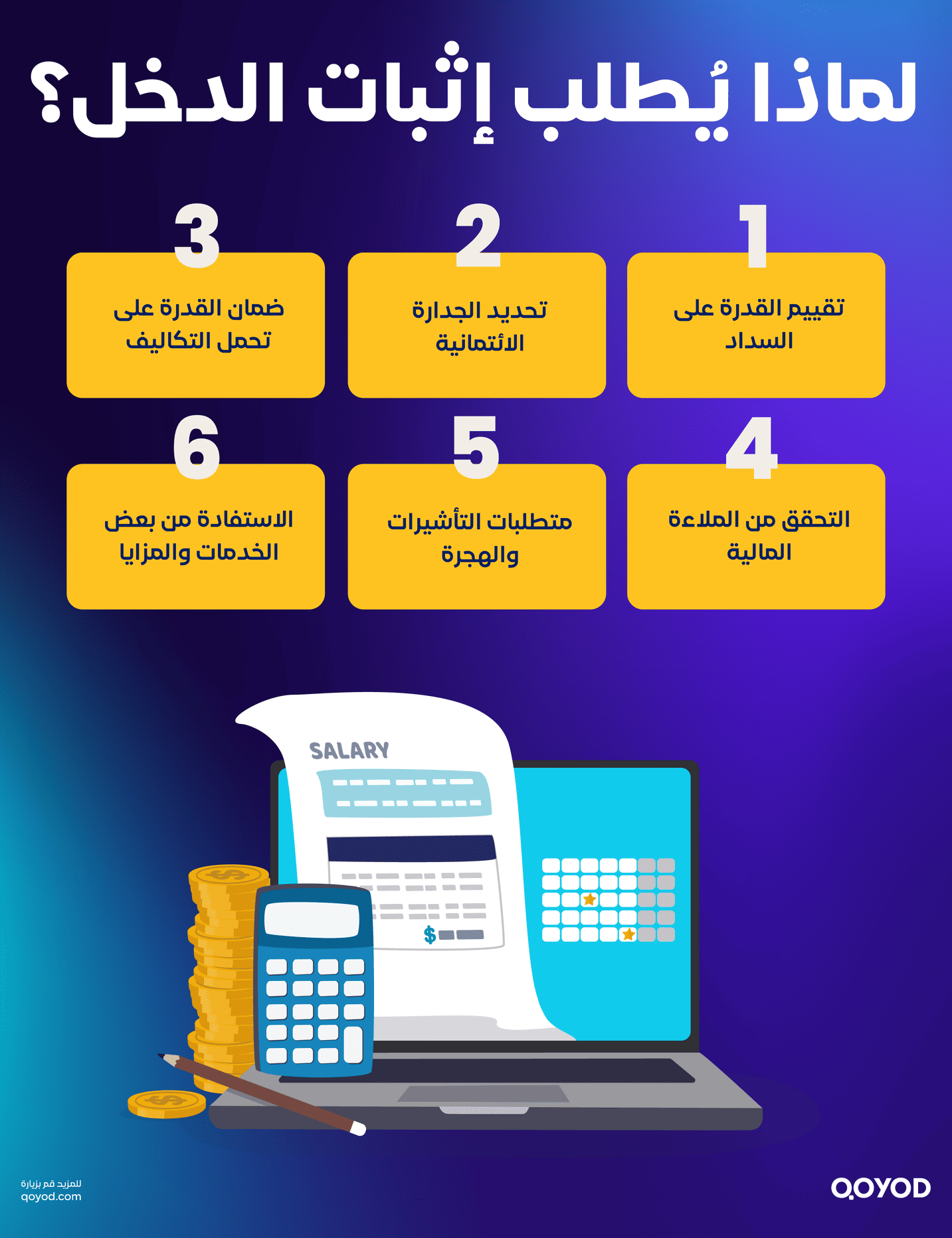 لماذا يطلب إثبات الدخل؟