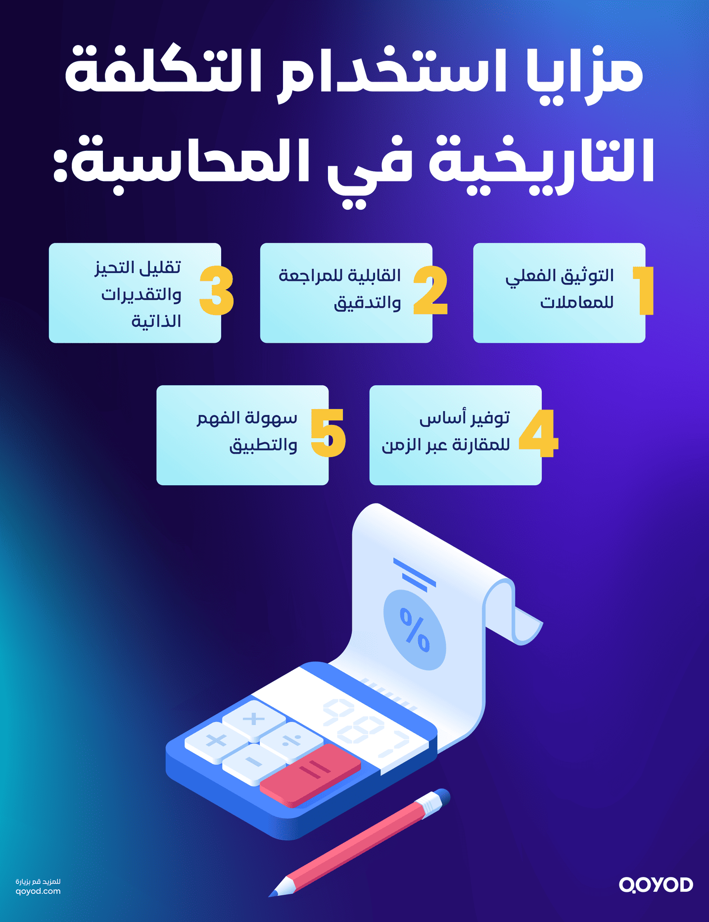 مزايا استخدام التكلفة التاريخية في المحاسبة