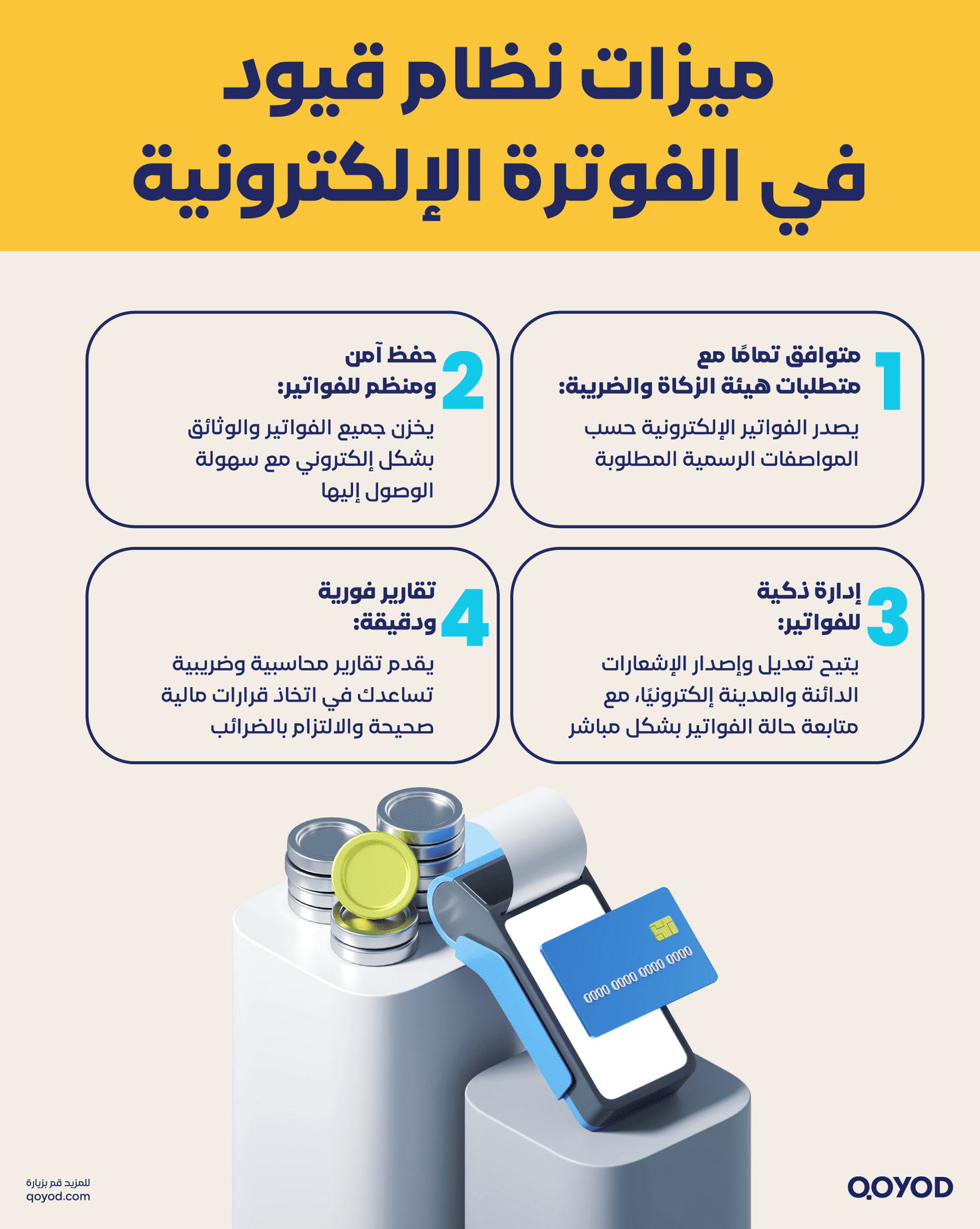 ميزات نظام قيود في الفوترة الإلكترونية